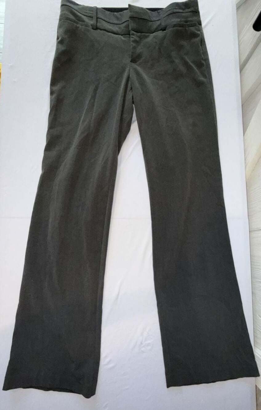 AB Studio Women's Charcoal Gray Dress Pants Size 6 (b22)